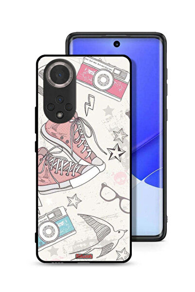 Tolwak غطاء حماية لهاتف Honor 50 بتصميم حذاء من القماش وفن الكاميرا