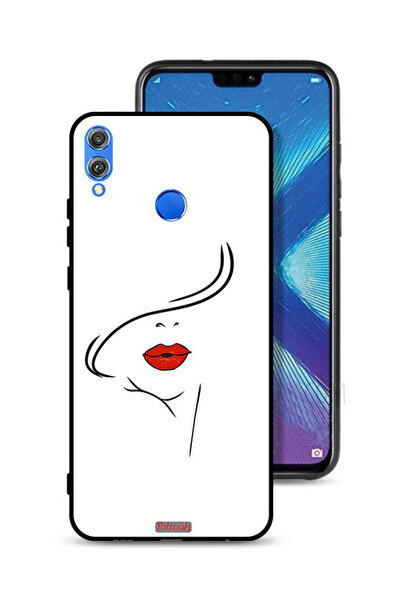 Tolwak غطاء حماية لهاتف Honor 8X برسومات وجه فتاة