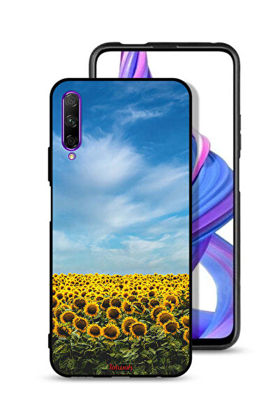 Tolwak غطاء حماية لهاتف Honor 9X Pro بطبعة عباد الشمس تحت السماء