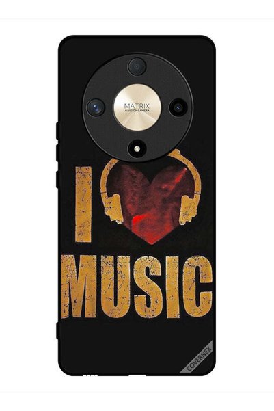 Covernex غطاء حماية لهاتف Honor X9b Vintage I Love Music