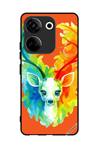 Covernex غطاء حماية لهاتف تكنو كامون 20 - غزال ملون