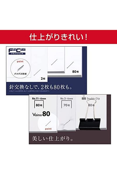 Mena Rise Şirinshop Hd-11Ufl/W Bimo 80 Flat Stapler, 80 Pieces, White 1108107