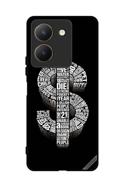 Covernex غطاء حماية لهاتف فيفو Y27s بطبعة دولار الخط