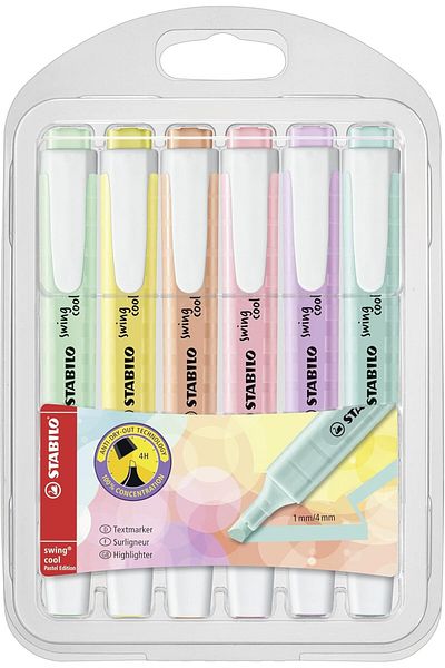 Mena Rise Şirinshop Swing Cool Highlighter 6 Pack, Multicolor (1 Pack X 6 Pieces) 1108107