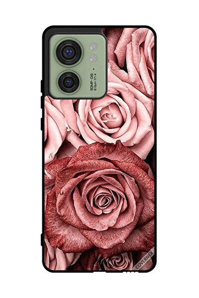 Covernex Protective Case Cover For Motorola Edge 40 Peach Flowers