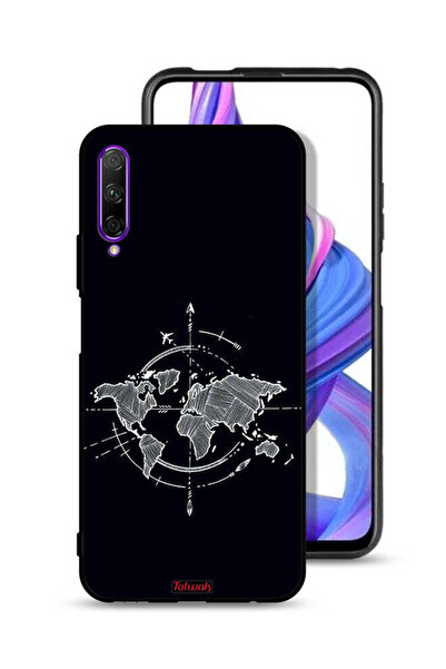 Tolwak غطاء حماية لهاتف Honor 9X Pro برسومات البوصلة