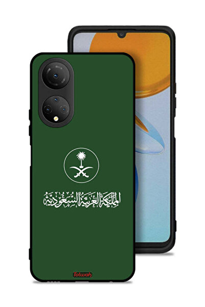 Tolwak غطاء حماية لهاتف Honor X7 - تصميم فن متجه لعلامة المملكة العربية السعودية