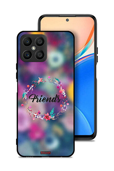 Tolwak غطاء حماية لهاتف Honor X8 4G بتصميم خاتم أصدقاء الزهور