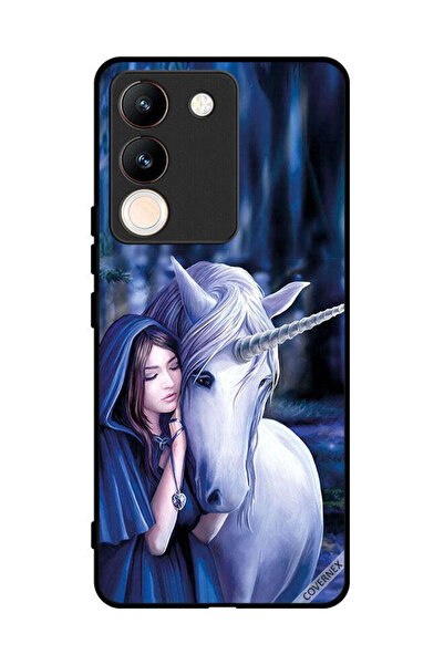 Covernex غطاء حماية لهاتف فيفو V29e فتاة تحب وحيد القرن