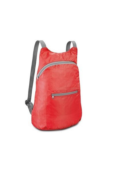 dalimag Foldable backpack, dynamic model, hiking and trekking, front zipper pocket, 30 x 42 x 12 cm, red, Da