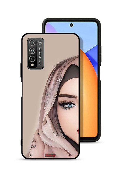 Tolwak غطاء حماية لهاتف Honor 10X Lite برسومات فتاة نصف وجه