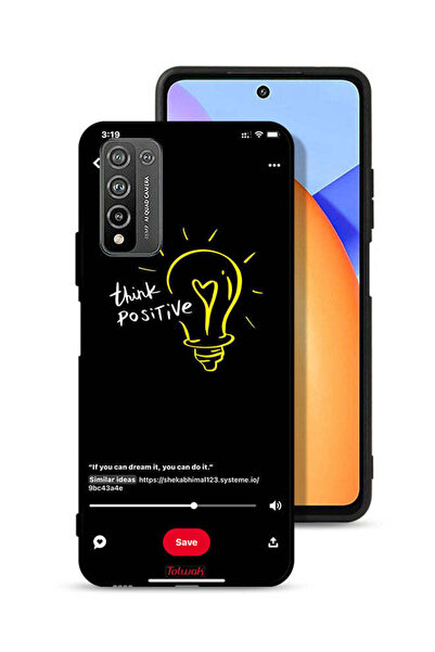 Tolwak غطاء حماية لهاتف Honor 10X Lite - فكر بإيجابية