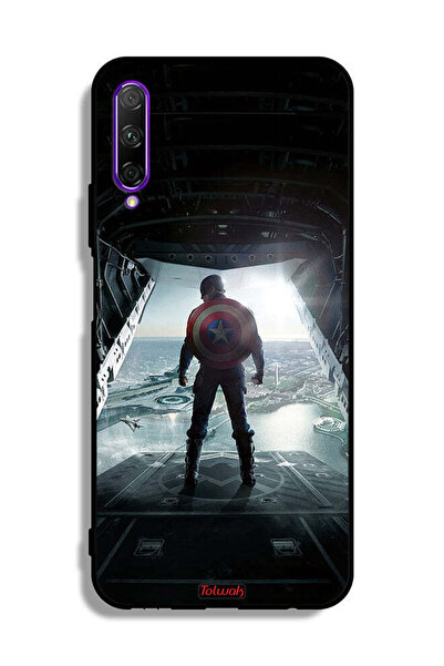 Tolwak Huawei Y9s Protective Case Cover Portrait Display Captain America
