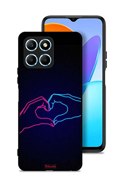 Tolwak غطاء حماية لهاتف Honor X8 5G بتصميم يد مؤثرة تصنع القلب