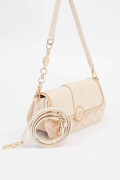 Levidor Premium Round Buckle Detail Shoulder Bag Mink