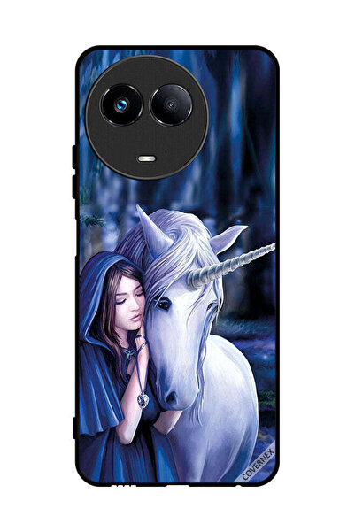 Covernex غطاء حماية لهاتف Realme 11 5G فتاة تحب وحيد القرن
