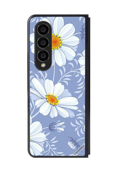 Covernex غطاء حماية لهاتف سامسونج جالاكسي زد فولد 4 - زهور متفتحة