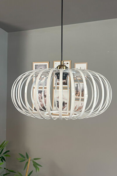 Bamyum Este Beyaz Sarkıt Avize Yarım Lale Başlık İç Mekan Aydınlatma Dekorati...