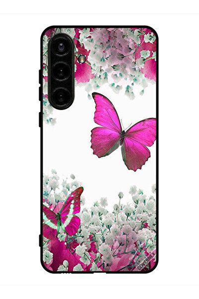Covernex غطاء حماية لهاتف سامسونج جالكسي S24 بلس برسومات فراشات جميلة وورود ص...
