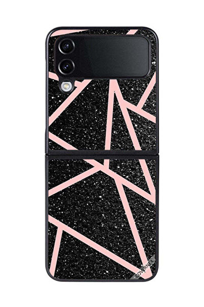 Covernex غطاء حماية لهاتف سامسونج جالاكسي زد فليب 4 بنقشة لامعة ومسارات