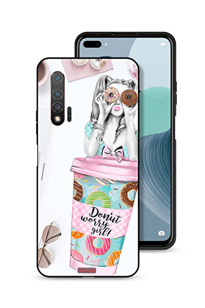 Tolwak غطاء حماية لهاتف هواوي نوفا 6 بتصميم فتاة دونات ووري جيرل