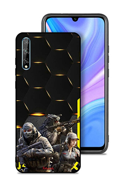 Tolwak غطاء حماية لهاتف هواوي بي سمارت إس بخلفية سايبربانك