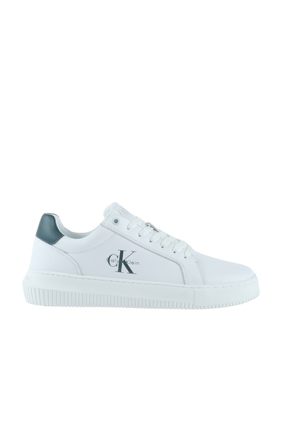 Calvin Klein Chunky Cupsole Mono Erkek Beyaz Ayakkabı (YM0YM01317-0H0)