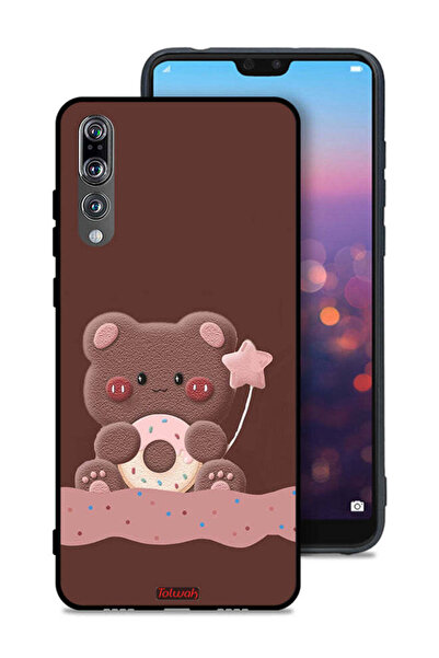 Tolwak غطاء حماية لهاتف هواوي P20 Pro بتصميم دب الدونات