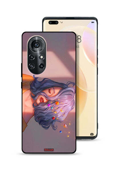 Tolwak Huawei nova 8 Pro Protective Case Cover Girl And Space Art