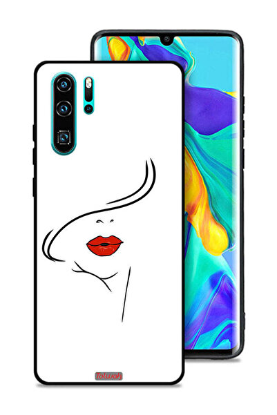 Tolwak غطاء حماية لهاتف هواوي P30 Pro بتصميم وجه فتاة