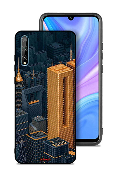 Tolwak غطاء حماية لهاتف هواوي بي سمارت إس - مباني فنية