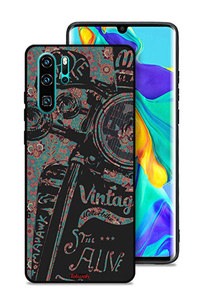Tolwak غطاء حماية لهاتف Huawei P30 Pro بتصميم دراجة نارية كلاسيكية