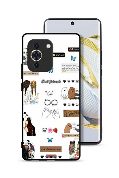 Tolwak Huawei nova 10 Protective Case Cover Arabic Quotes And Stickers