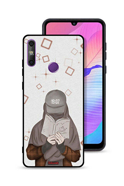 Tolwak Huawei Enjoy 20e Protective Case Cover Girl Reading Art