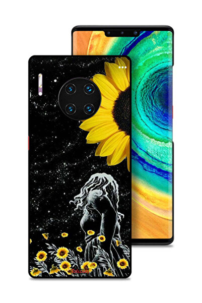 Tolwak غطاء حماية لهاتف هواوي ميت 30 إي برو 5G، رسم فتاة تنظر إلى القمر