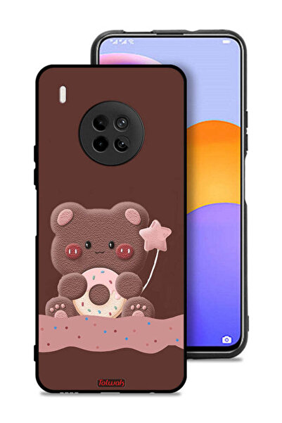 Tolwak غطاء حماية لهاتف هواوي Y9a على شكل دب دونات