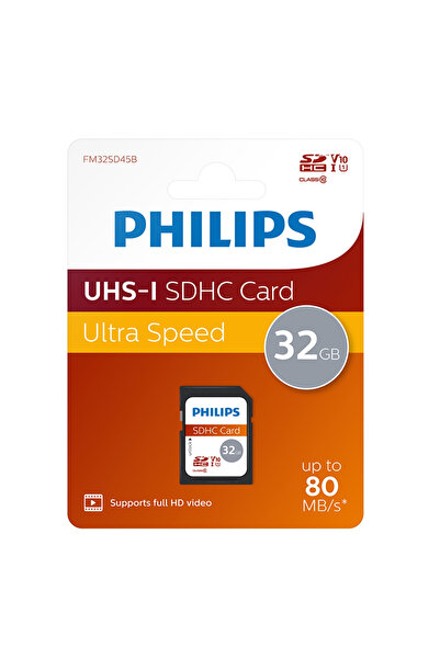 Philips Ultra Speed Uhs-I U1 | Class 10 | 80Mb/S | V10 Video Supported Sd Card