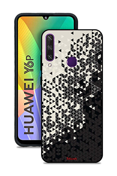 Tolwak غطاء حماية لهاتف هواوي Y6p بنمط مثلث فني رقمي