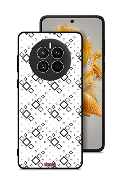 Tolwak غطاء حماية لهاتف هواوي ميت 50 بتصميم مربع تجريدي رقمي