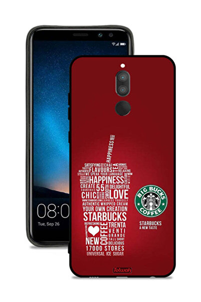 Tolwak غطاء حماية لهاتف هواوي ميت 10 لايت - ملصق قهوة