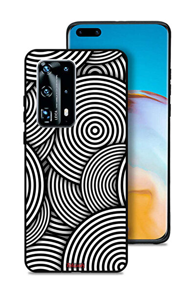 Tolwak غطاء حماية لهاتف هواوي بي 40 برو بلس 5G بنمط دوائر وهمية