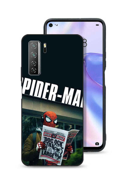 Tolwak غطاء حماية لهاتف هواوي P40 لايت 5G سبايدرمان يقرأ جريدة