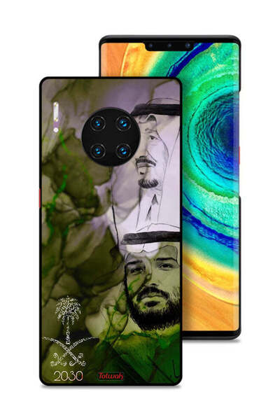 Tolwak غطاء حماية لهاتف هواوي ميت 30 برو - ملصق فني للملك سلمان وولي العهد محمد
