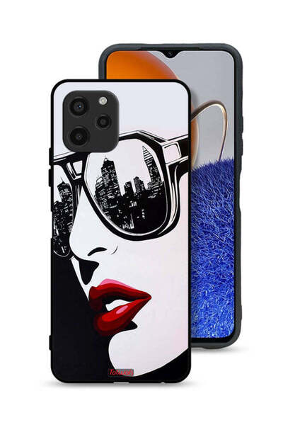 Tolwak غطاء حماية لهاتف هواوي نوفا Y61 بتصميم وجه فتاة وفن تجريدي