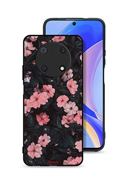 Tolwak غطاء حماية لهاتف هواوي نوفا Y90 - لون الخوخ والورود الصغيرة