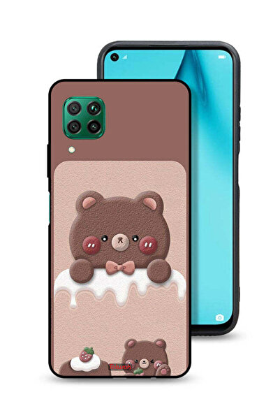 Tolwak غطاء حماية لهاتف هواوي بي 40 لايت 4G بتصميم دب الفراولة