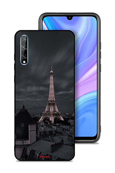 Tolwak غطاء حماية لهاتف هواوي بي سمارت إس بتصميم برج إيفل في الليل