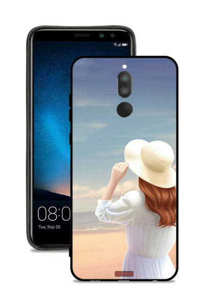 Tolwak غطاء حماية لهاتف هواوي ميت 10 لايت بتصميم فتاة واقفة