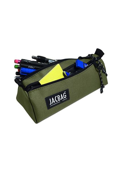 Jacbag Ανδρική τσάντα μολυβιού Dual Prime δύο θέσεων Triangle Green