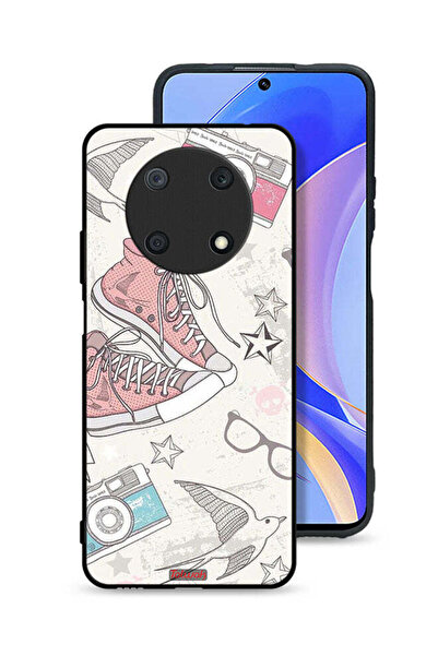 Tolwak غطاء حماية لهاتف هواوي نوفا Y90 بتصميم حذاء من القماش وفن الكاميرا